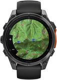 Garmin fenix 8 Smartwatch - 47mm AMOLED Slate Gray with Black Silicone Band