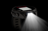 Garmin fenix 9 Pro – 43 mm Carbon Gray DLC Titanium with Black/Pebble Gray Silicone Band
