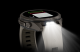 Garmin fenix 9 Pro – 43 mm Titanium with Fog Gray/Dark Sandstone Silicone Band