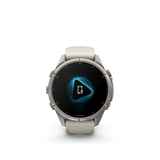 Garmin fenix 9 Pro – 43 mm Titanium with Fog Gray/Dark Sandstone Silicone Band