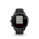 Garmin fenix 9 Pro – 47 mm Carbon Gray DLC Titanium with Black/Pebble Gray Silicone Band