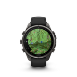 Garmin fenix 9 Pro – 47 mm Carbon Gray DLC Titanium with Black/Pebble Gray Silicone Band
