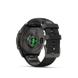 Garmin fenix 9 Pro – 47 mm Carbon Gray DLC Titanium with Black/Pebble Gray Silicone Band