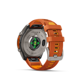 Garmin fenix 9 Pro – 47 mm Titanium with Autumn Orange/Spark Orange Silicone Band