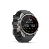 Garmin fenix 9 Pro – 47 mm Titanium with Graphite/Black Silicone Band