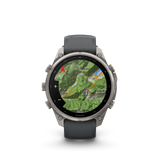 Garmin fenix 9 Pro – 47 mm Titanium with Graphite/Black Silicone Band