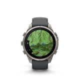 Garmin fenix 9 Pro – 47 mm Titanium with Graphite/Black Silicone Band