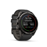 Garmin fenix 9 Pro – 51 mm Carbon Gray DLC Titanium with Black/Pebble Gray Silicone Band