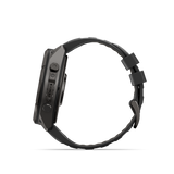 Garmin fenix 9 Pro – 51 mm Carbon Gray DLC Titanium with Black/Pebble Gray Silicone Band