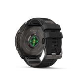 Garmin fenix 9 Pro – 51 mm Carbon Gray DLC Titanium with Black/Pebble Gray Silicone Band