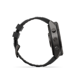 Garmin fenix 9 Pro – 51 mm Carbon Gray DLC Titanium with Black/Pebble Gray Silicone Band