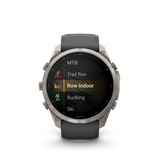 Garmin fenix 9 Pro – inReach, 51 mm  Titanium with Graphite/Black Silicone Band