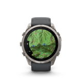 Garmin fenix 9 Pro – inReach, 51 mm  Titanium with Graphite/Black Silicone Band