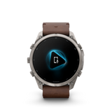 Garmin fenix 9 Pro – inReach, 51 mm Titanium with Walnut Leather Band