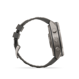 Garmin fenix 9 Pro – Solar, 51 mm Titanium with Pebble Gray/Silver Gray Silicone Band