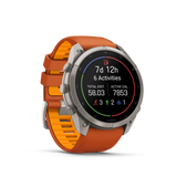 Garmin fenix 9 Pro – 51 mm Titanium with Autumn Orange/Spark Orange Silicone