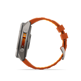 Garmin fenix 9 Pro – 51 mm Titanium with Autumn Orange/Spark Orange Silicone