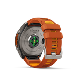 Garmin fenix 9 Pro – 51 mm Titanium with Autumn Orange/Spark Orange Silicone