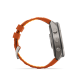 Garmin fenix 9 Pro – 51 mm Titanium with Autumn Orange/Spark Orange Silicone