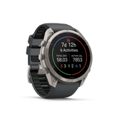 Garmin fenix 9 Pro – 51 mm Titanium with Graphite/Black Silicone Band
