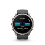 Garmin fenix 9 Pro – 51 mm Titanium with Graphite/Black Silicone Band