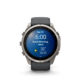Garmin fenix 9 Pro – 51 mm Titanium with Graphite/Black Silicone Band