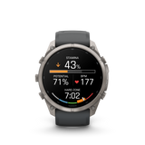 Garmin fenix 9 Pro – 51 mm Titanium with Graphite/Black Silicone Band
