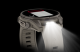 Garmin fenix 9 – 43 mm Titanium with Fog Gray Silicone Band