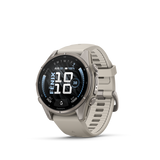 Garmin fenix 9 – 43 mm Titanium with Fog Gray Silicone Band