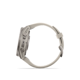 Garmin fenix 9 – 43 mm Titanium with Fog Gray Silicone Band