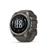 Garmin fenix 9 – 51 mm Titanium with Pebble Gray Silicone Band