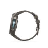 Garmin fenix 9 – 51 mm Titanium with Pebble Gray Silicone Band