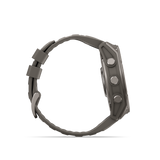 Garmin fenix 9 – 51 mm Titanium with Pebble Gray Silicone Band