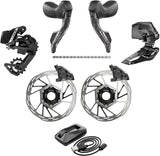 SRAM Force AXS 2X E1 Electronic HRD groupset (Left Right Shift/Hyd ED FM, Chain Force 114l, RD 36T wbatt, FrontDer wbatt, Paceline A2 CL 160mm,Charger,QuickStart Guide)