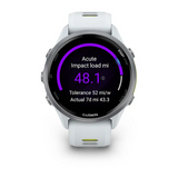 Garmin Forerunner 970  Titanium with Whitestone Case and Whitestone Translucent Amp Yellow Band