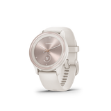 Garmin vívomove Sport, Ivory Case and Silicone Band with Peach Gold Accents