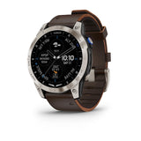 Garmin D2 Mach 1, Aviator Smartwatch with Oxford Brown Leather Band