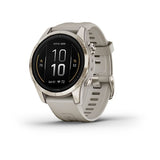 Garmin epix Pro (Gen 2), Sapphire Edition  42 mm, Soft Gold with Light Sand Band