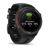 Garmin Approach S70, 47 mm, Black/Red Ceramic Bezel with Black Silicone Band