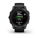 Garmin epix Pro (Gen 2), Sapphire Edition  47 mm, Carbon Gray DLC Titanium with Black Band