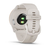 Garmin vívomove Trend, Peach Gold Stainless Steel Bezel with Ivory Case and Silicone Band