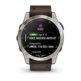 Garmin D2 Mach 1, Aviator Smartwatch with Oxford Brown Leather Band