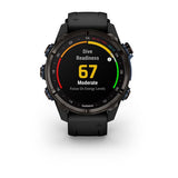 Garmin Descent Mk3i, 43 mm, Carbon Gray DLC Titanium with Black Silicone Band