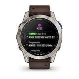 Garmin D2 Mach 1, Aviator Smartwatch with Oxford Brown Leather Band