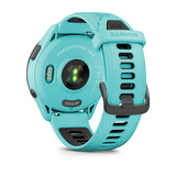Garmin Forerunner 265, Black Bezel with Aqua Case and Aqua/Black Silicone Band