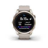 Garmin epix Pro (Gen 2), Sapphire Edition  42 mm, Soft Gold with Light Sand Band