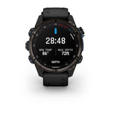 Garmin Descent Mk3i, 43 mm, Carbon Gray DLC Titanium with Black Silicone Band