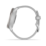 Garmin vívomove Trend, Silver Stainless Steel Bezel with Mist Gray Case and Silicone Band