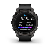 Garmin epix Pro (Gen 2), Sapphire Edition  47 mm, Carbon Gray DLC Titanium with Black Band