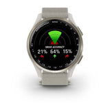 Garmin Approach S50, Cream Gold Aluminum Bezel with Ivory Nylon Band